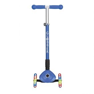 Scooter dobrável Primo Blue com luzes de roda Globber