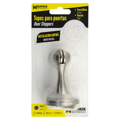 Tope Puerta Retenedor Magnetico Extrafuerte Acero Inoxidable Para Pared Y Suelo_2