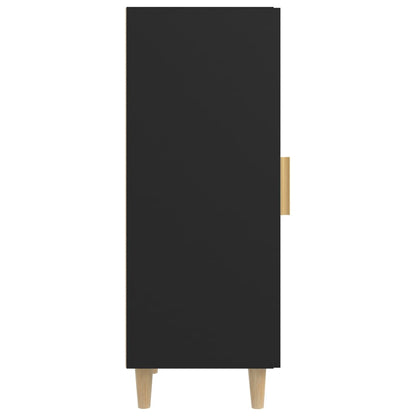Aparador De Madera Contrachapada Negro 34,5x34x90 Cm / Vetonek_3