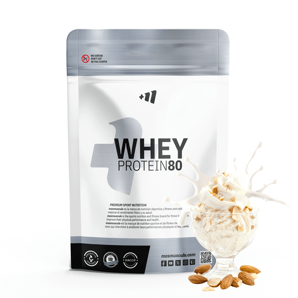 Whey Protein80 - 500g - Nata Almendrada - Aumenta La Masa Muscular - Masmusculo_0