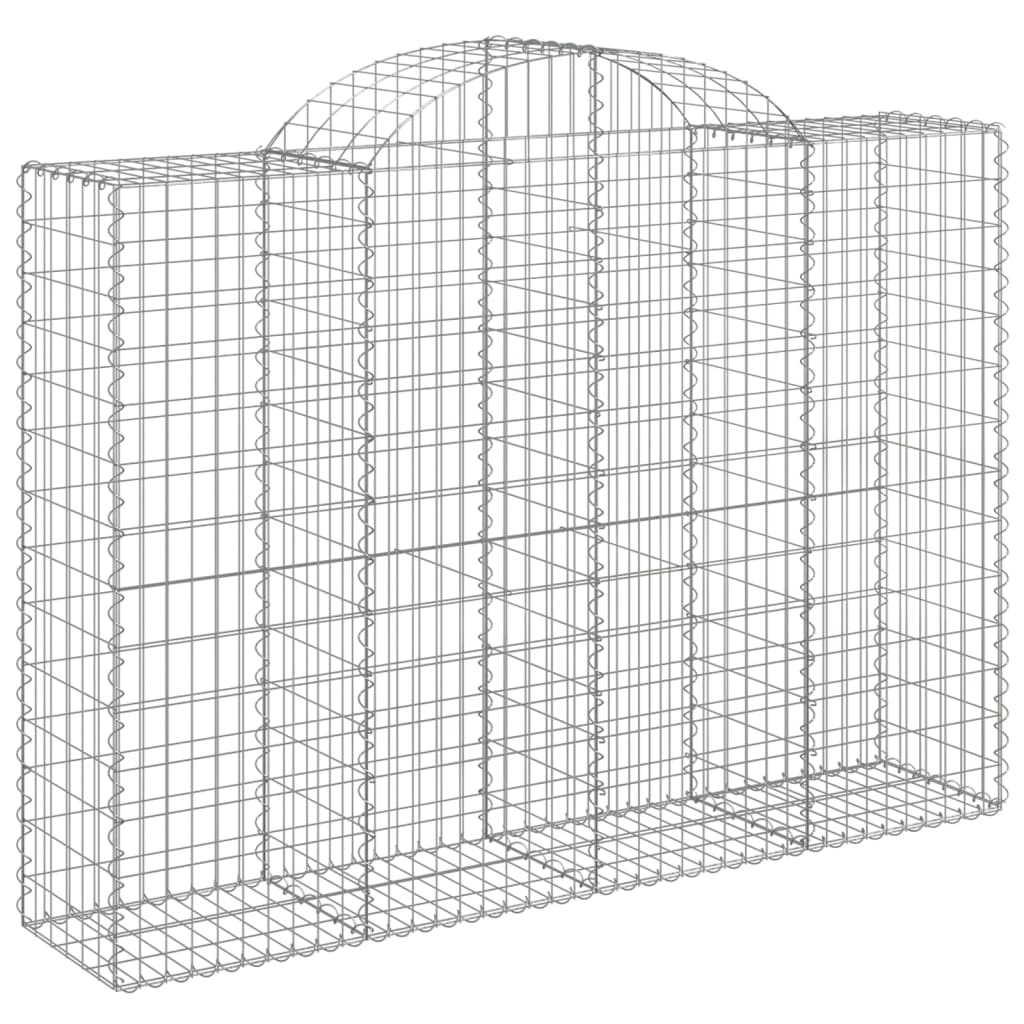 Cestas Gaviones 13 Uds Forma De Arco Hierro 200x50x140/160 Cm_2