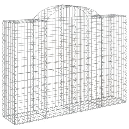 Cestas Gaviones 11 Uds Forma De Arco Hierro 200x50x140/160 Cm_2