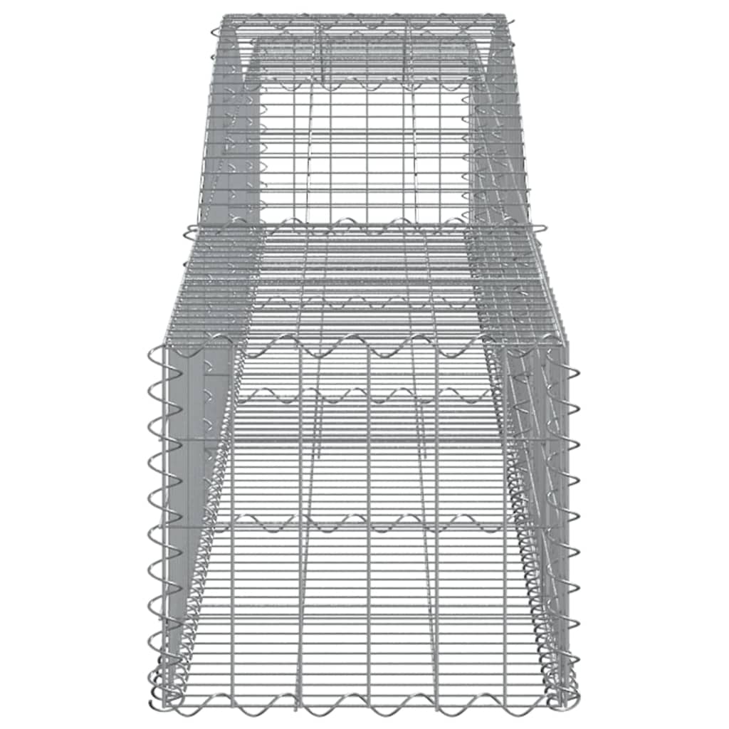 Cestas De Gaviones 6 Uds Forma De Arco Hierro 400x50x40/60 Cm_4