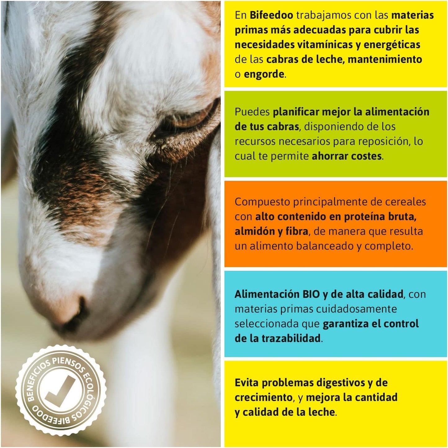 Pienso ECOLÓGICO para Cabritos Crecimiento 20kg – Alimentación Natural y Completa_2