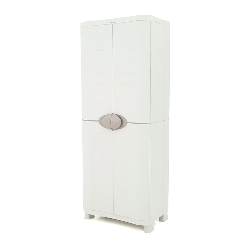 Armário de Vassouras 70 cm Space Saver Plastiken Bege