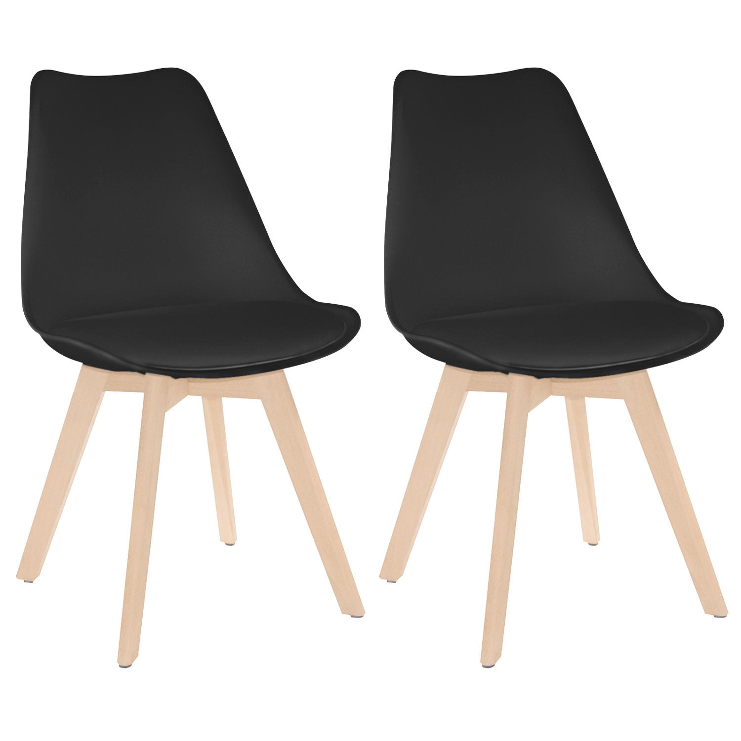 Pack 2 Sillas De Comedor Estilo Nórdico Daria 83x55x48cm Thinia Home_0