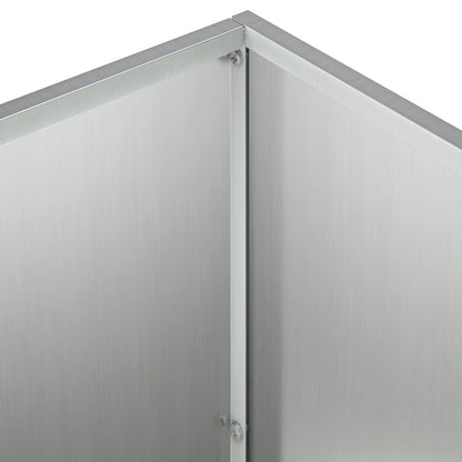 Macetero De Jardín Plateado 60 X 30 X 40 Cm Acero Galvanizado_4