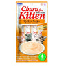Receita de Frango Churu Kitten, Snack Cremoso para Gatos 4 x 14g
