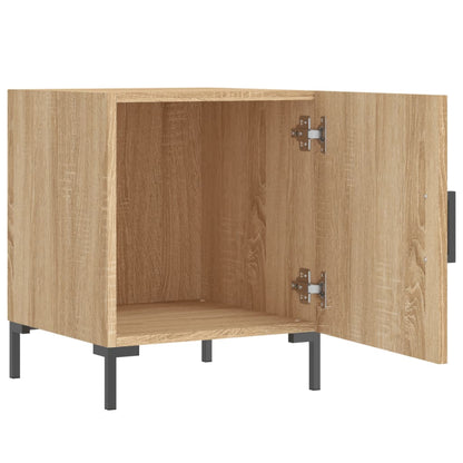 Mesita De Noche Madera De Ingeniería Roble Sonoma 40x40x50 Cm_1