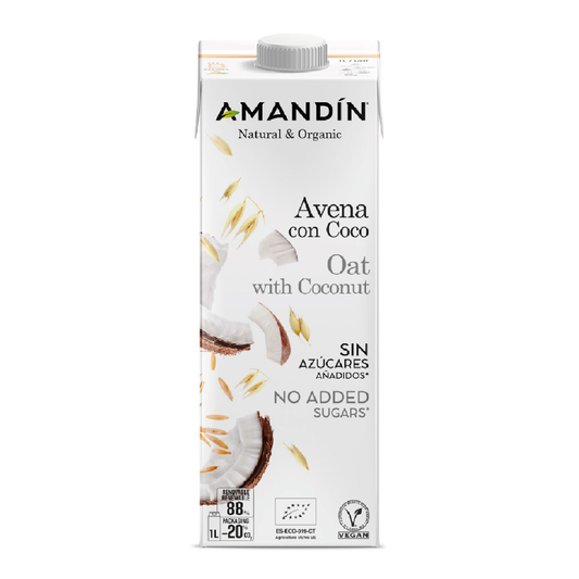 Bebida de Aveia e Coco Amandín 1 L