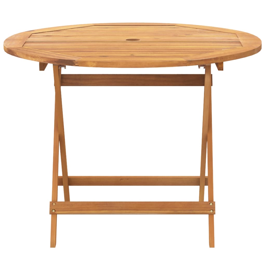 Set De Comedor De Jardín 5 Pzas Ratán Pe Madera Maciza Beige / Vetonek_3