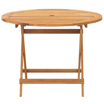 Set De Comedor De Jardín 5 Pzas Ratán Pe Madera Maciza Beige / Vetonek_3