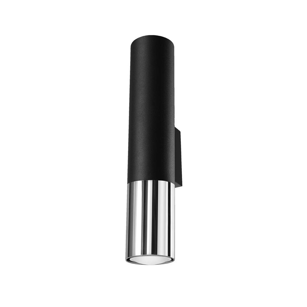 Aplique De Pared Loopez Negro, Gu10/cromo_1