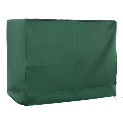 Outsunny Funda Balancín Jardín Con Cordones Ajustables 240x133x185 Cm Verde_0