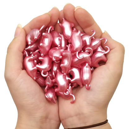 Bolsa Regalo 12 Perlas De Baño Aroma Rosas - Con Aceite De Soja - Hidrata, Suaviza Y Perfuma La Piel - Forma Cerdito_1