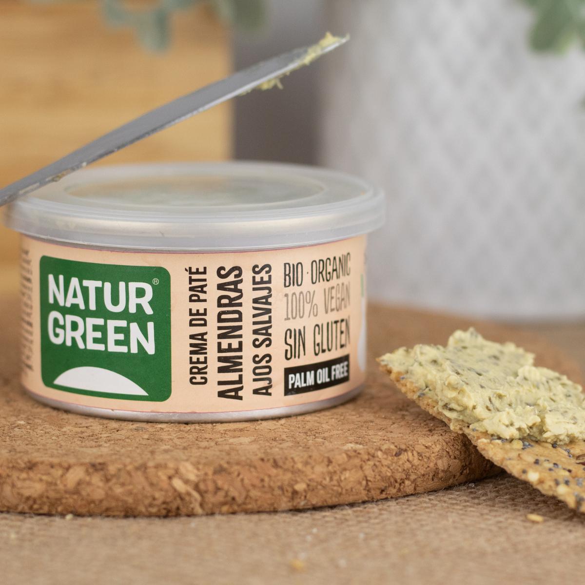 Creme de Paté de Amêndoa e Alho Selvagem Naturgreen 130 g