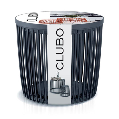 Cesta De Jardín Soporte - Mesa Auxiliar Decorativa Clubo 35+50l , Dimensiones (mm) 590x590x455, Color Antracita