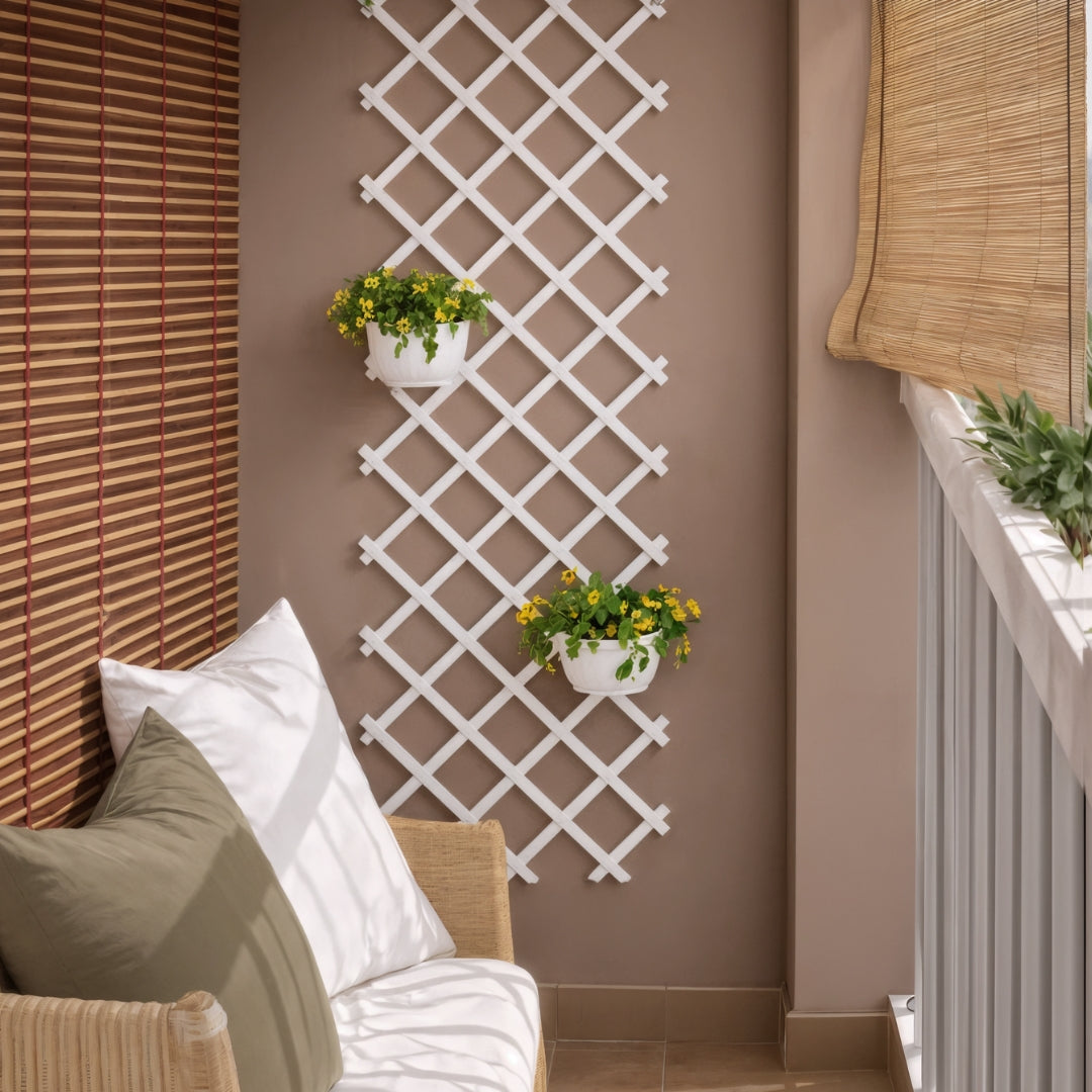 Celosia Extensible Pvc Trelliflex Blanco 0,5x1,5 M_2