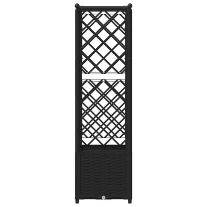 Cama Elevada Con Trellis Y Techo Negro 124,5 X 40 X 136 Cm Pp_4