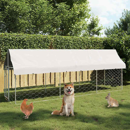 Perrera De Exterior Con Tejado 400x100x150 Cm_1