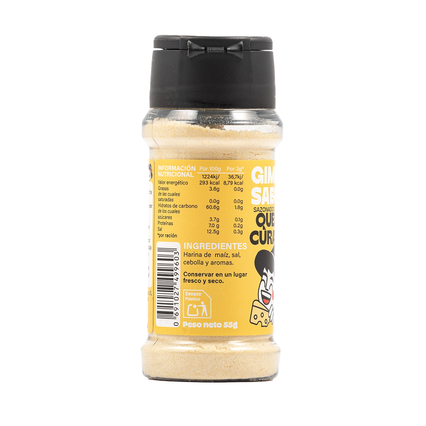 Sazonador vegetal sabor queso curado