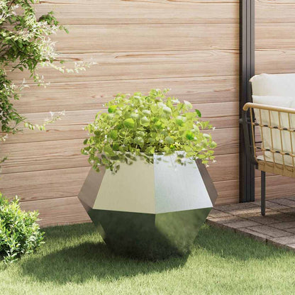Jardinera 2 Pcs Plateado 75 X 75 X 60 Cm Acero Galvanizado_3