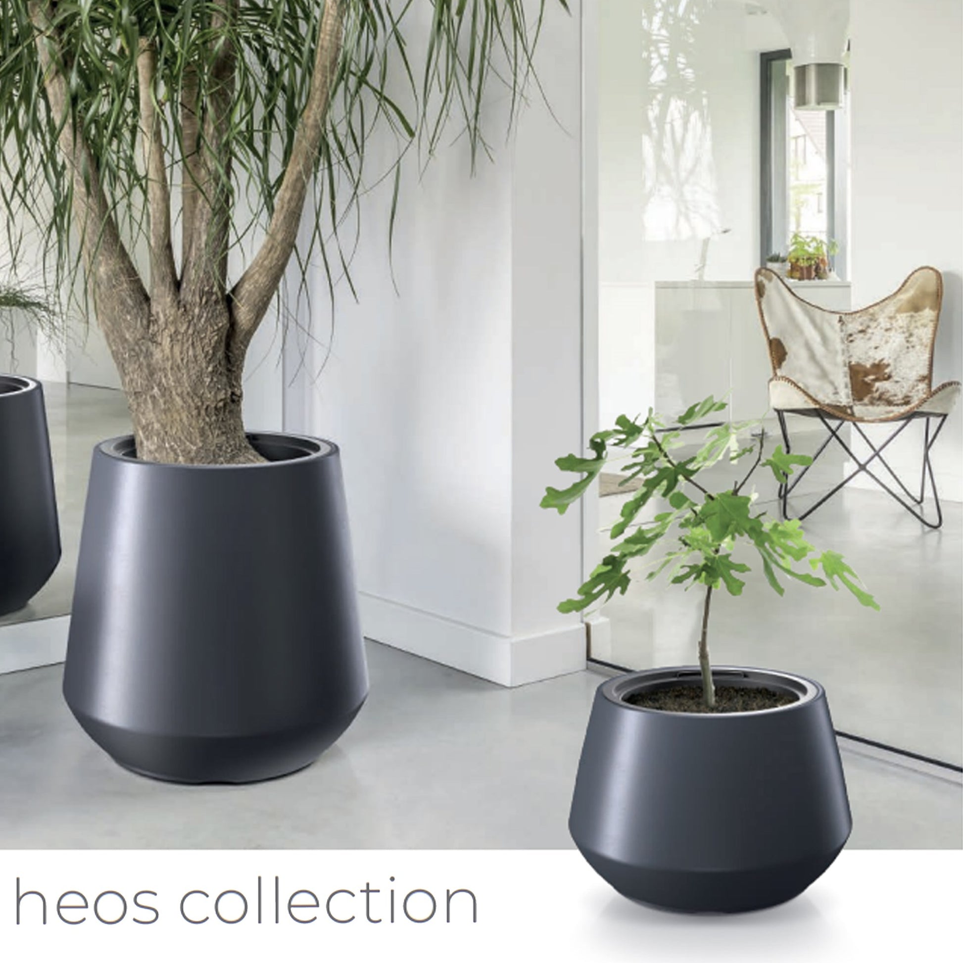 Maceta Heos 46l., Con Depósito, Dimensiones (mm) 390x390x440, Color Gris Claro_1