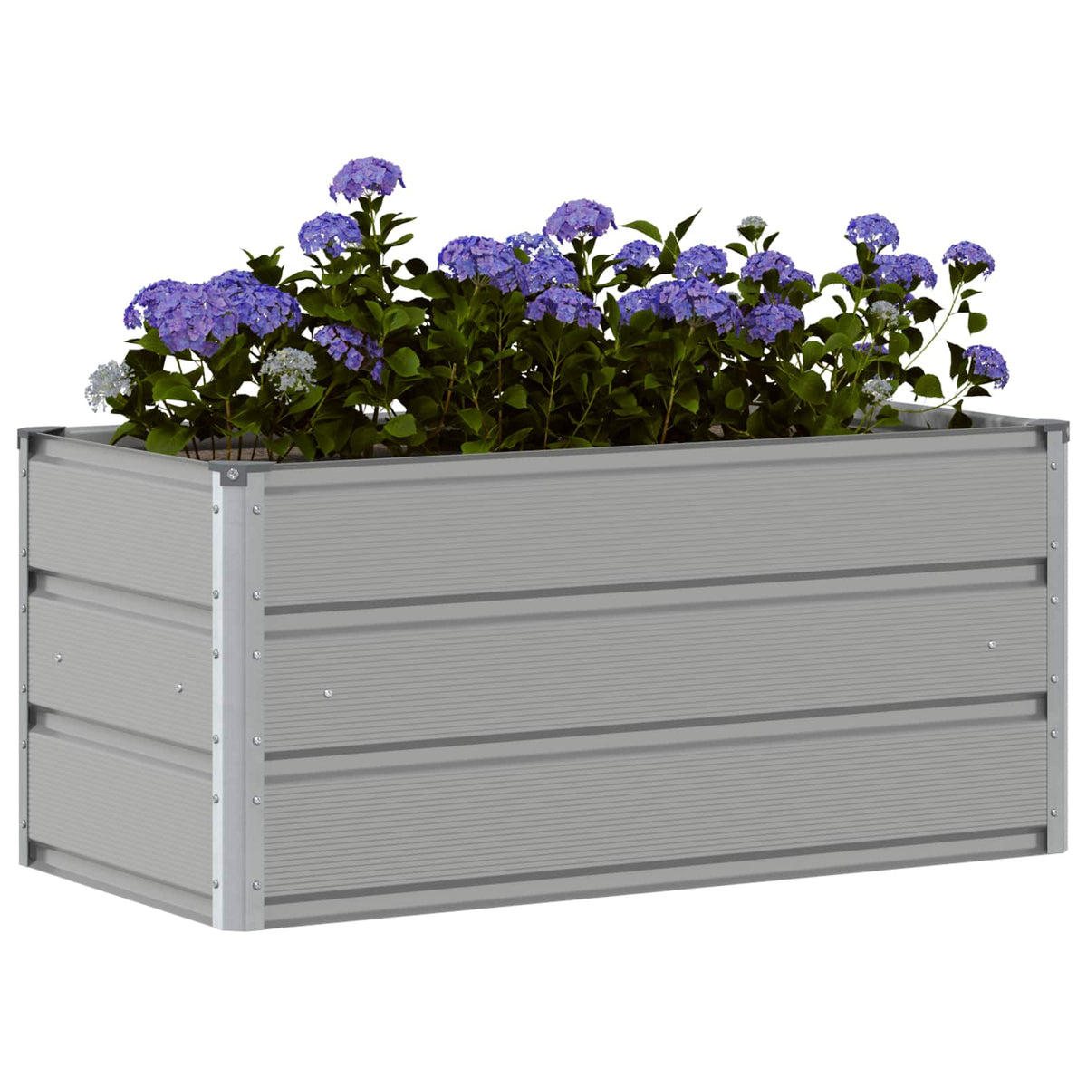 Jardinera Gris Claro 100 X 50 X 45 Cm Acero Galvanizado_2