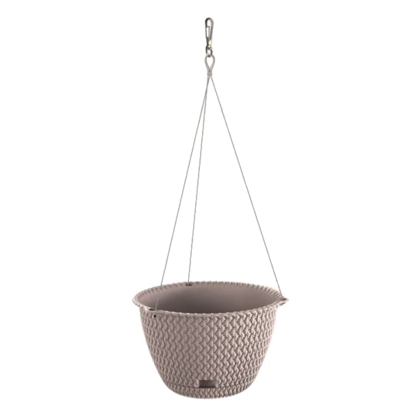 2x Maceta Redonda Colgante 3l Prosperplast Splofy De Plastico En Color Mocca, Ø23 X 14,5 Cm_2