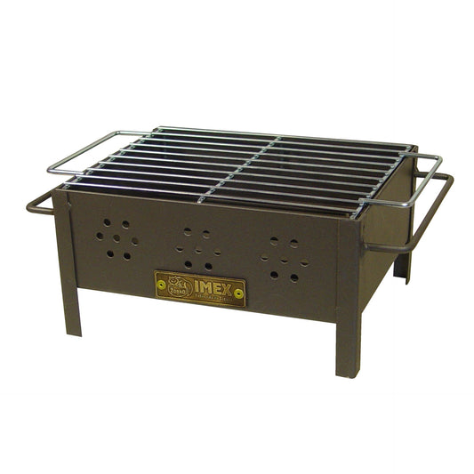 Churrasqueira de mesa com grelha galvanizada