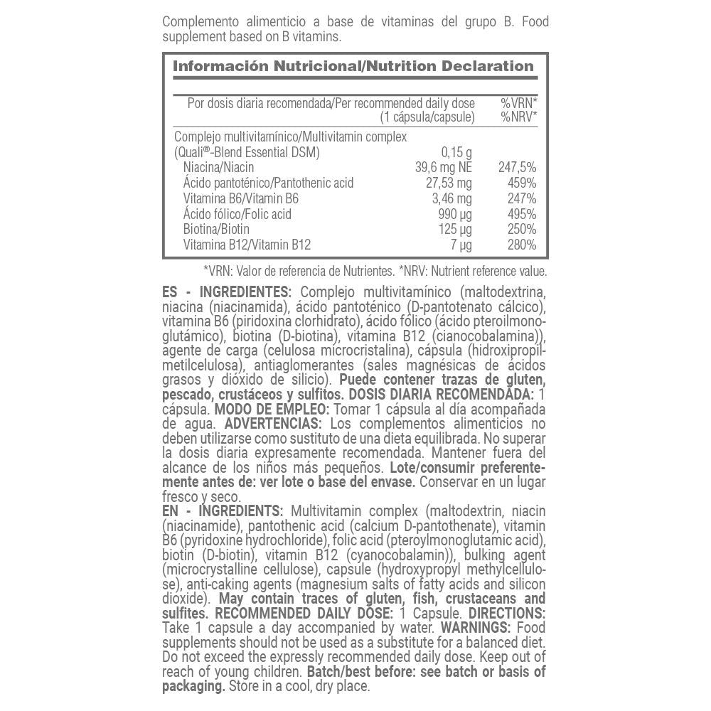 B-complex Dsm® (complejo De Vitaminas B) - 120 Cápsulas Vegetales - Vitamina B - Masmusculo_5