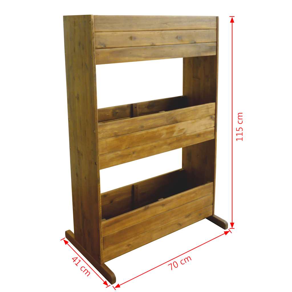 Arriate De 3 Niveles Madera De Acacia Maciza_4