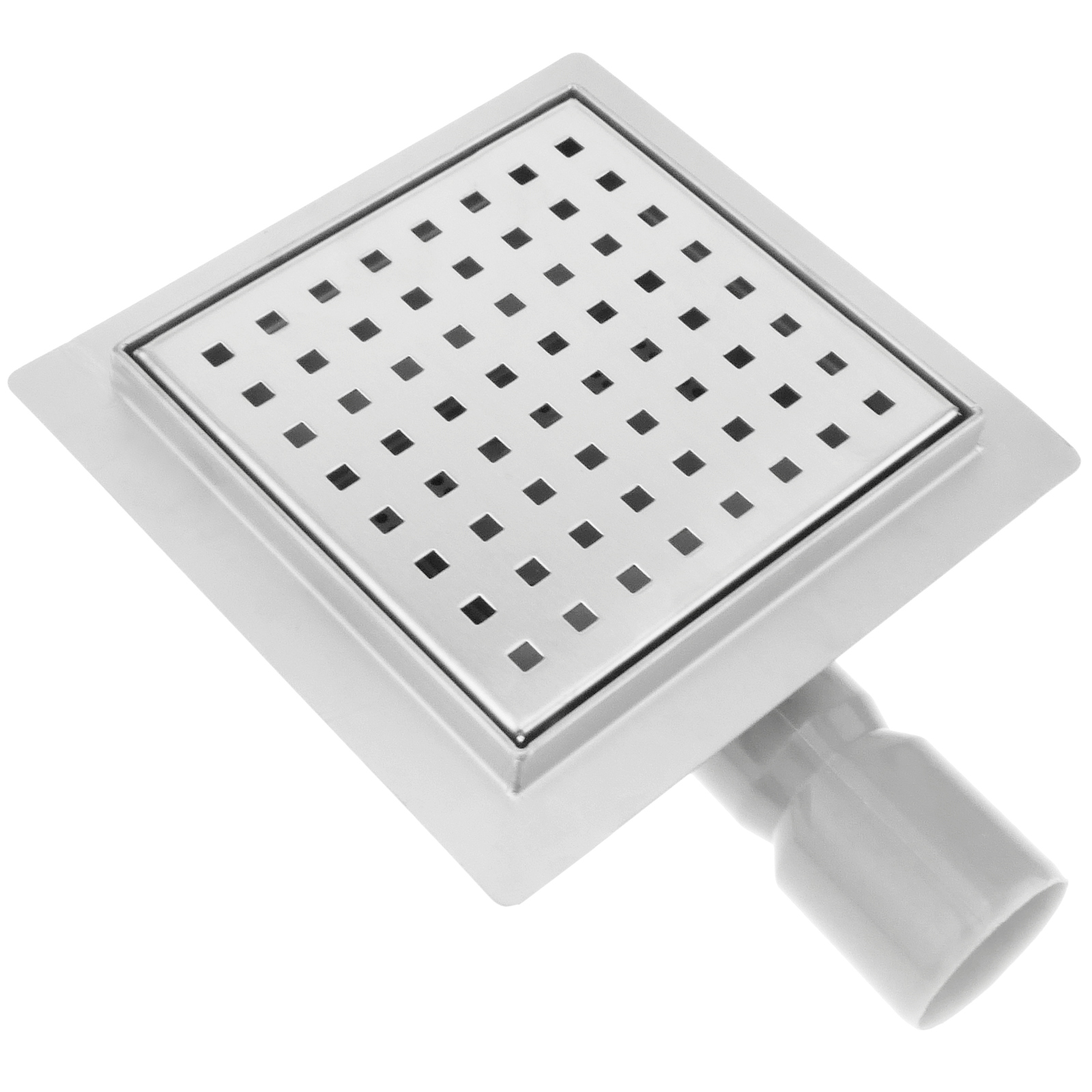 Canaleta De Desagüe Para Ducha Cuadrado 15 Cm Con Rejilla_0