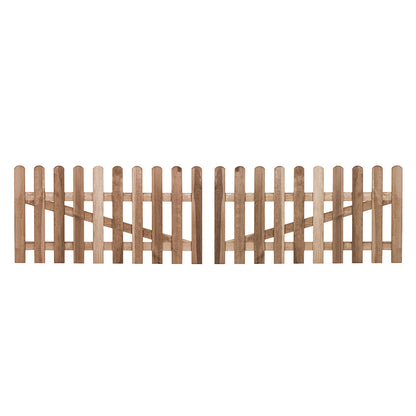 Puerta Valla Clásica De Madera - Elegancia Y Seguridad 1,2x1 M / Multicolor_2