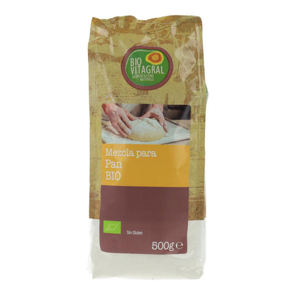 Mistura de farinha biológica sem glúten para fazer pão biovitamínico 500 g