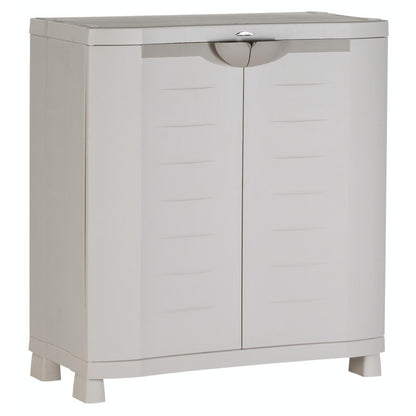 Armário médio 90 cm Space Saver Plastiken Bege