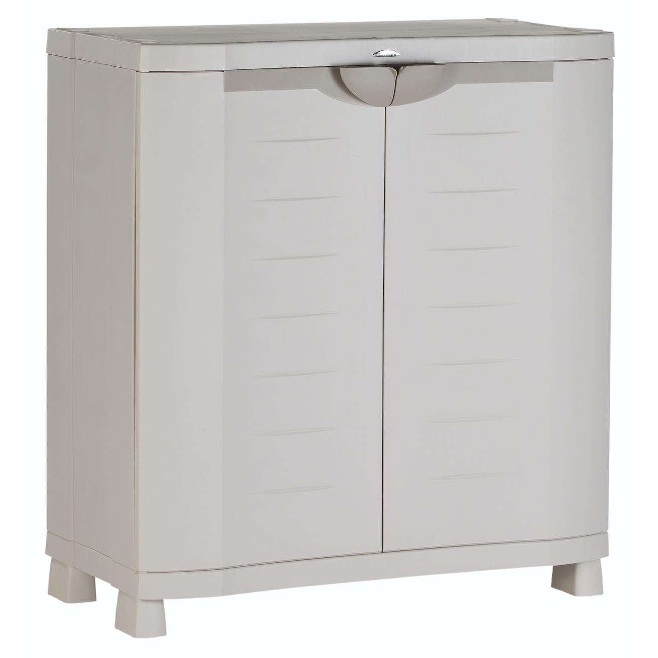 Armário médio 90 cm Space Saver Plastiken Bege