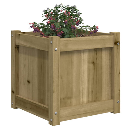 Jardinera Madera Maciza De Pino Impregnada 40x40x40 Cm_3