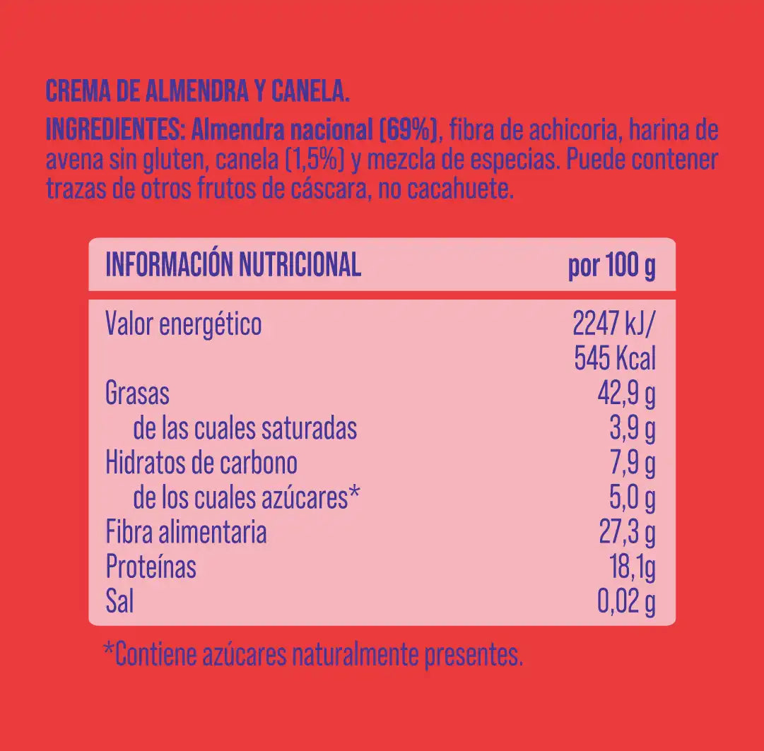 Crema de almendra y canela The Nut Club 200g_1
