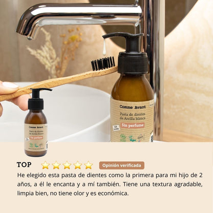 Pasta De Dientes De Arcilla Blanca - Sin Fragrancia_3