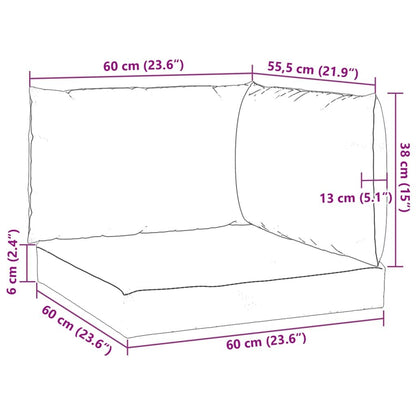 Vidaxl Cojines Para Palets 3 Unidades Tela Oxford Verde Claro_2