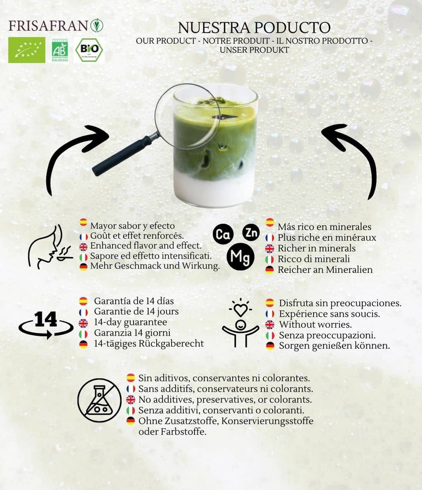 Matcha Latte Ecológico En Polvo | Calidad | Frisafran 100 G_4