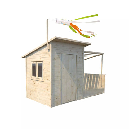 Casa de brincar infantil em madeira com pérgula em Santa Barbara Soulet