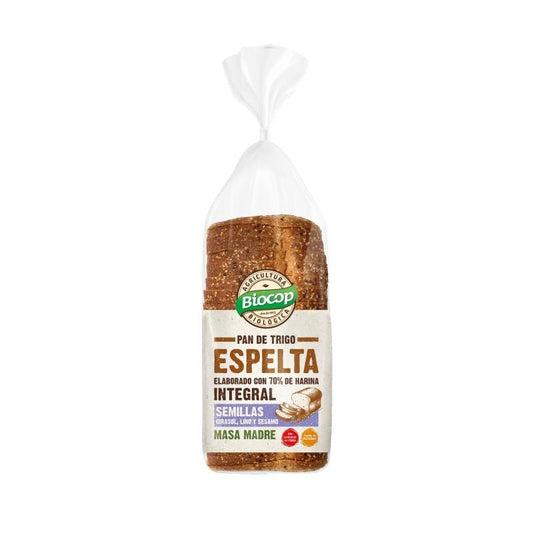 Pão de Espelta Integral com Sementes Biocop 400 g