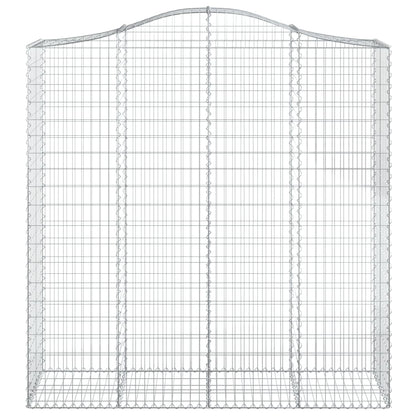 Cestas De Gaviones 5 Uds Forma De Arco Hierro 200x50x200/220 Cm_3