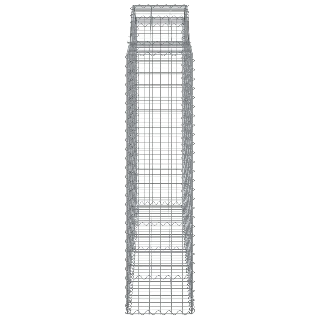 Cestas De Gaviones 9 Uds Forma De Arco Hierro 200x50x160/180 Cm_4