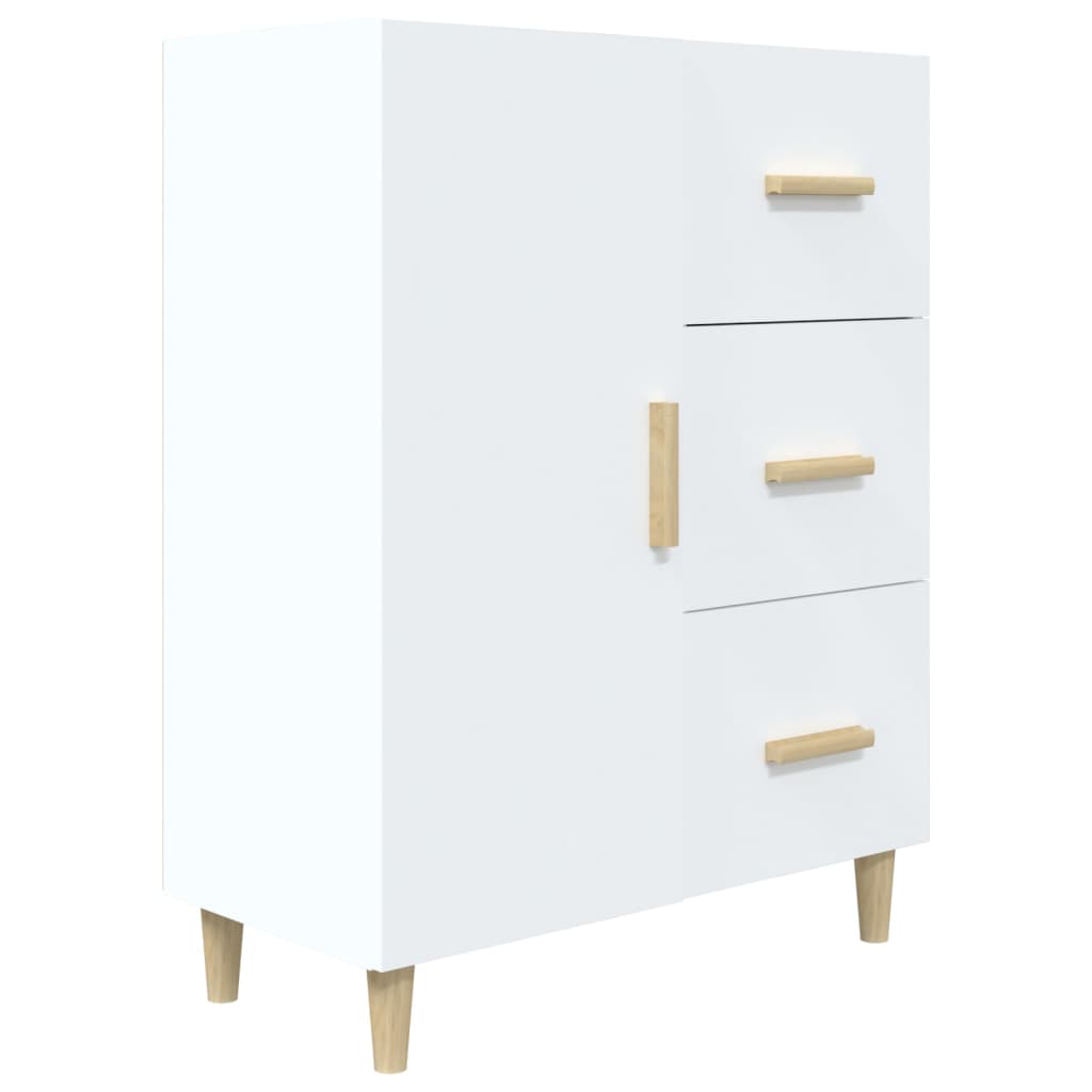 Aparador De Madera De Ingeniería Blanco 69,5x34x90 Cm / Vetonek_4