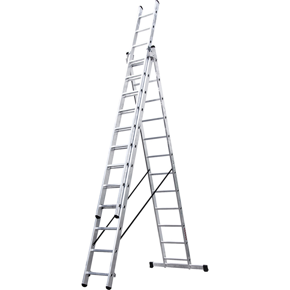 Escalera Aluminio Extensible Pro Triple - 14 Peldaños - 4+4+4 M_0