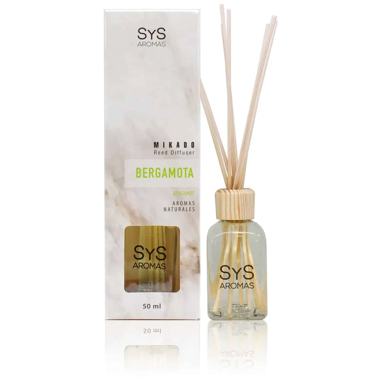 Ambientador Mikado Bergamota 50 ml | Aroma Cítrico y Fresco | Efecto Revitalizante | Fragancia Duradera_0