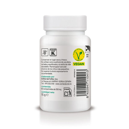 Vitamina B12 de libertação prolongada, Soria Natural, 60 comprimidos